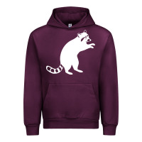 Mauve Wine raccoon Urban Hoodie - linhVisuals