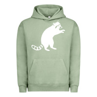 Pigment Oil Green raccoon Urban Hoodie - linhVisuals
