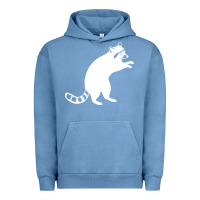 Pigment Pebble Blue raccoon Urban Hoodie - linhVisuals