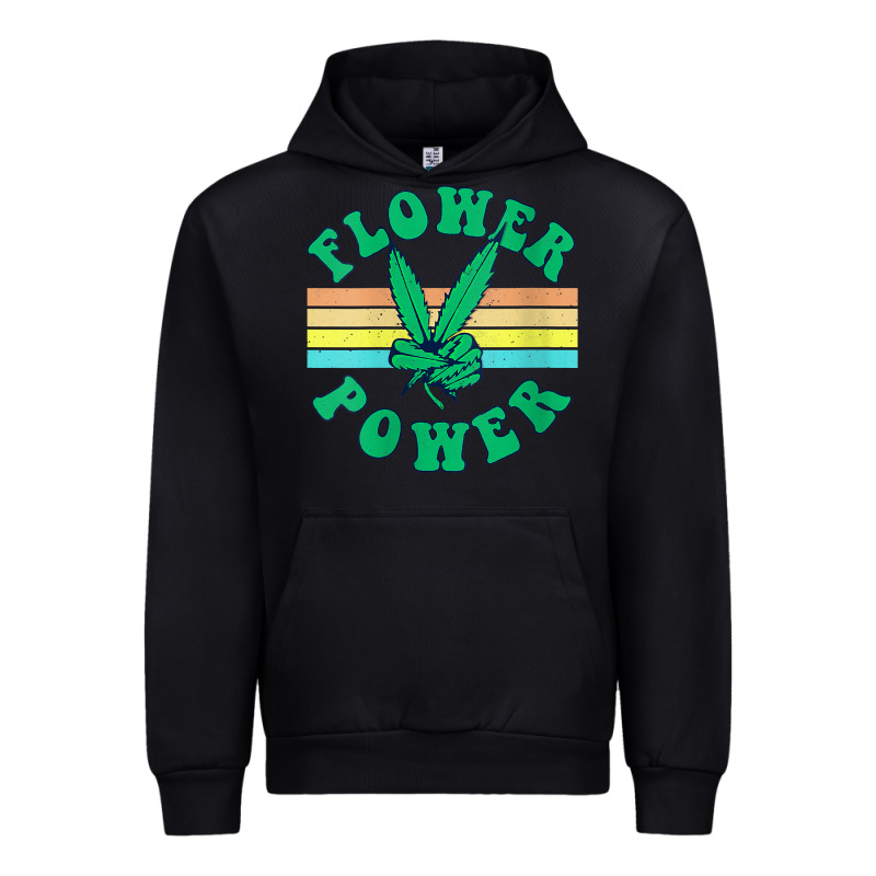 Womens Flower Power 420 Thc Pot Weed Medical Marijuana Funny Weed V Ne Urban Hoodie by linhVisuals | Teevron