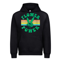 Black womens flower power 420 thc pot weed medical marijuana funny weed v ne Urban Hoodie - linhVisuals