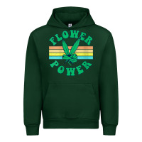 Forest Green womens flower power 420 thc pot weed medical marijuana funny weed v ne Urban Hoodie - linhVisuals