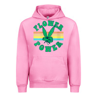 Fuchsia Pink womens flower power 420 thc pot weed medical marijuana funny weed v ne Urban Hoodie - linhVisuals