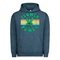 Pigment Midnight Navy womens flower power 420 thc pot weed medical marijuana funny weed v ne Urban Hoodie - linhVisuals