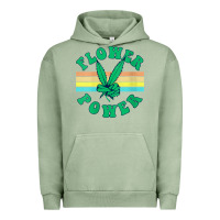 Pigment Oil Green womens flower power 420 thc pot weed medical marijuana funny weed v ne Urban Hoodie - linhVisuals