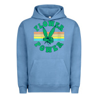 Pigment Pebble Blue womens flower power 420 thc pot weed medical marijuana funny weed v ne Urban Hoodie - linhVisuals
