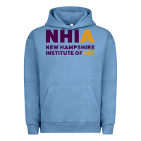 Pigment Pebble Blue New Hampshire Institute of Art Urban Hoodie - linhVisuals