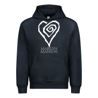 Navy marlyn manson special music popular Urban Hoodie - linhVisuals