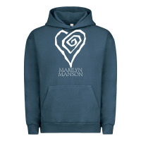 Pigment Midnight Navy marlyn manson special music popular Urban Hoodie - linhVisuals