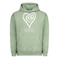 Pigment Oil Green marlyn manson special music popular Urban Hoodie - linhVisuals