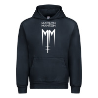 Navy marlyn manson special music popular Urban Hoodie - linhVisuals