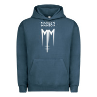 Pigment Midnight Navy marlyn manson special music popular Urban Hoodie - linhVisuals