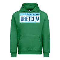 Emerald ubetcha (you betcha) minnesota license plate t shirt Urban Hoodie - linhVisuals
