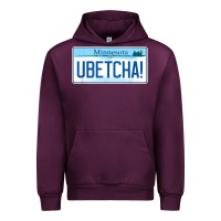 Ubetcha (you Betcha) Minnesota License Plate T Shirt Urban Hoodie | Teevron