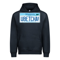 Navy ubetcha (you betcha) minnesota license plate t shirt Urban Hoodie - linhVisuals