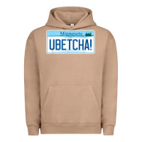 Pigment Burro ubetcha (you betcha) minnesota license plate t shirt Urban Hoodie - linhVisuals