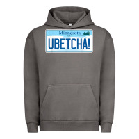 Pigment Tornado ubetcha (you betcha) minnesota license plate t shirt Urban Hoodie - linhVisuals