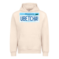 Sandshell ubetcha (you betcha) minnesota license plate t shirt Urban Hoodie - linhVisuals