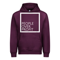 Mauve Wine people over profit democratic socialism pro socialist symbol t shirt Urban Hoodie - linhVisuals