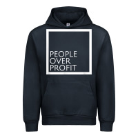 Navy people over profit democratic socialism pro socialist symbol t shirt Urban Hoodie - linhVisuals