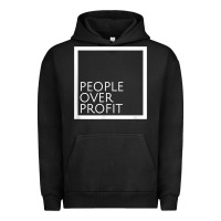 Pigment Black people over profit democratic socialism pro socialist symbol t shirt Urban Hoodie - linhVisuals