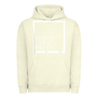 Pigment Pistachio people over profit democratic socialism pro socialist symbol t shirt Urban Hoodie - linhVisuals