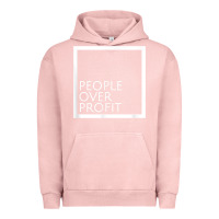 Pigment Salmon people over profit democratic socialism pro socialist symbol t shirt Urban Hoodie - linhVisuals