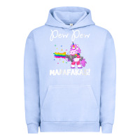 Pigment Grape Ice womens pew madafakas funny fantasy unicorn with rainbow gun   white v Urban Hoodie - linhVisuals