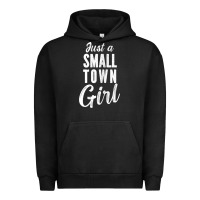 Pigment Black womens just a small town girl journey t shirt Urban Hoodie - linhVisuals