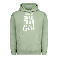 Pigment Oil Green womens just a small town girl journey t shirt Urban Hoodie - linhVisuals