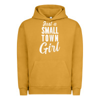 Pigment Peanut Butter womens just a small town girl journey t shirt Urban Hoodie - linhVisuals