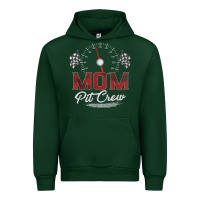 Forest Green race car mom pit crew racing family birthday party t shirt Urban Hoodie - linhVisuals