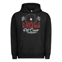 Pigment Black race car mom pit crew racing family birthday party t shirt Urban Hoodie - linhVisuals