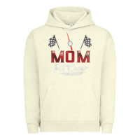 Pigment Pistachio race car mom pit crew racing family birthday party t shirt Urban Hoodie - linhVisuals