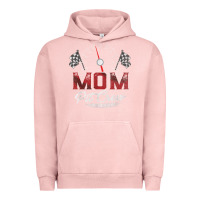 Pigment Salmon race car mom pit crew racing family birthday party t shirt Urban Hoodie - linhVisuals