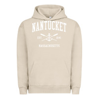 Pigment French Oak nantucket ma vintage crossed oars & boat anchor sports pullover hoodie Urban Hoodie - linhVisuals