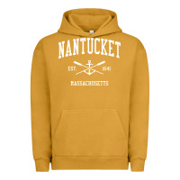 Pigment Peanut Butter nantucket ma vintage crossed oars & boat anchor sports pullover hoodie Urban Hoodie - linhVisuals