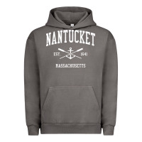 Nantucket Ma Vintage Crossed Oars & Boat Anchor Sports Pullover Hoodie Urban Hoodie | Teevron