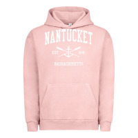Pigment Salmon nantucket ma vintage crossed oars & boat anchor sports pullover hoodie Urban Hoodie - linhVisuals
