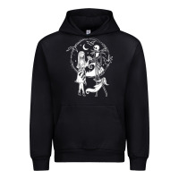Black nightmare before christmas jack and sally t shirt Urban Hoodie - linhVisuals