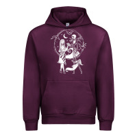 Mauve Wine nightmare before christmas jack and sally t shirt Urban Hoodie - linhVisuals
