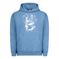 Pigment Pebble Blue nightmare before christmas jack and sally t shirt Urban Hoodie - linhVisuals