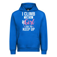 Cobalt climbing climb mountain climbing like a girl 345 climb climbing lover Urban Hoodie - linhVisuals