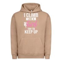 Pigment Burro climbing climb mountain climbing like a girl 345 climb climbing lover Urban Hoodie - linhVisuals
