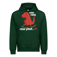 Forest Green dinosaur dino trex row t rex saurus Urban Hoodie - linhVisuals