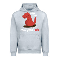 Heather Grey dinosaur dino trex row t rex saurus Urban Hoodie - linhVisuals