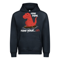 Navy dinosaur dino trex row t rex saurus Urban Hoodie - linhVisuals