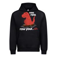 Black dinosaur dino trex row t rex saurus Urban Hoodie - linhVisuals