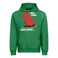 Emerald dinosaur dino trex row t rex saurus Urban Hoodie - linhVisuals