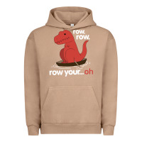 Pigment Burro dinosaur dino trex row t rex saurus Urban Hoodie - linhVisuals